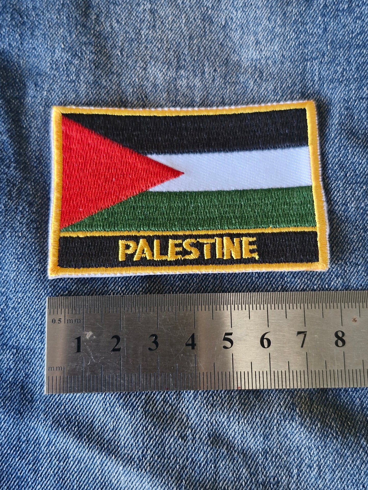 Palestine Flag, World Iron On Embroidery Patch
