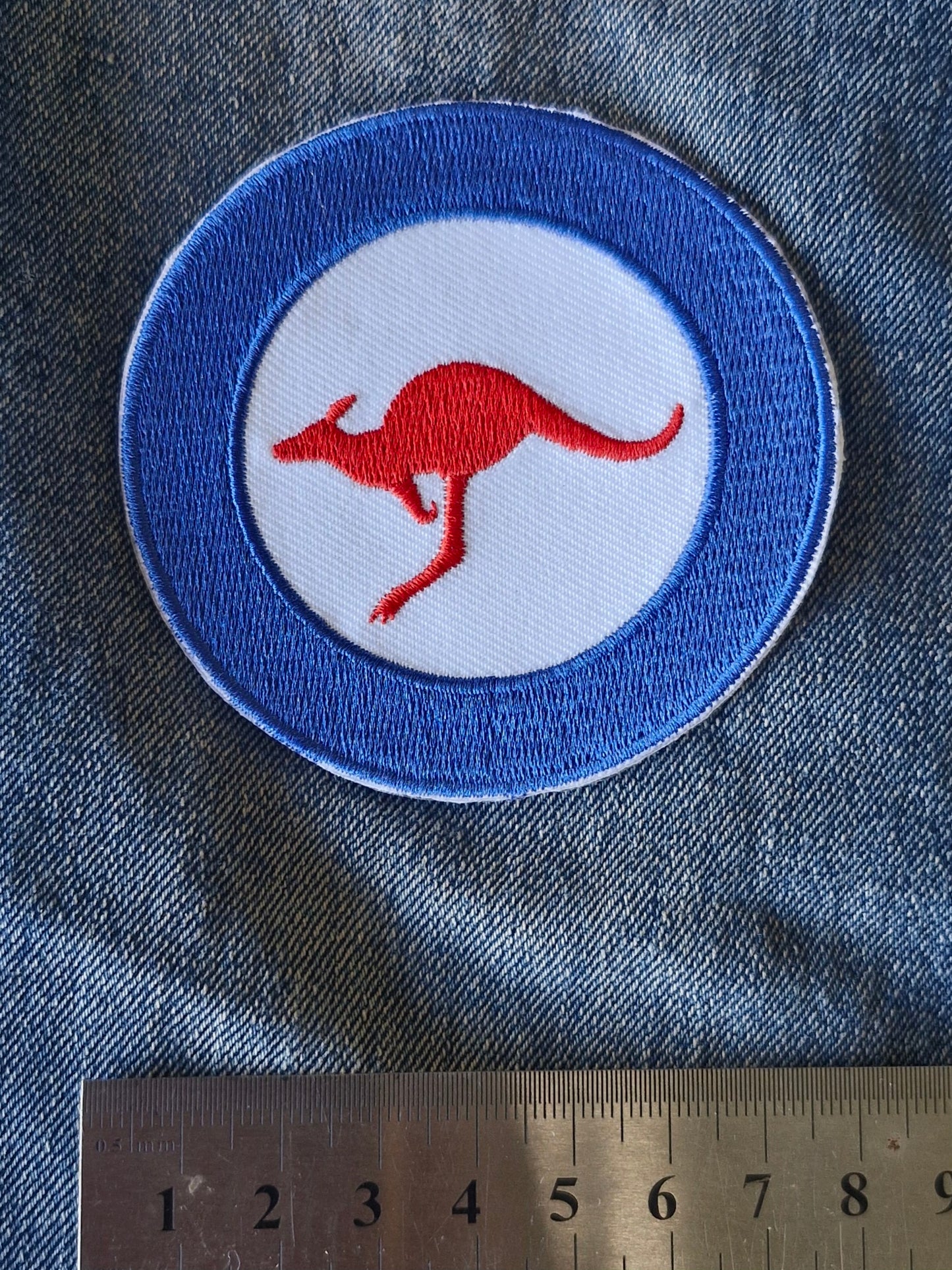Australian Navy RAAF Airforce Ensign Roundel, Flag Iron On Embroidery Patch