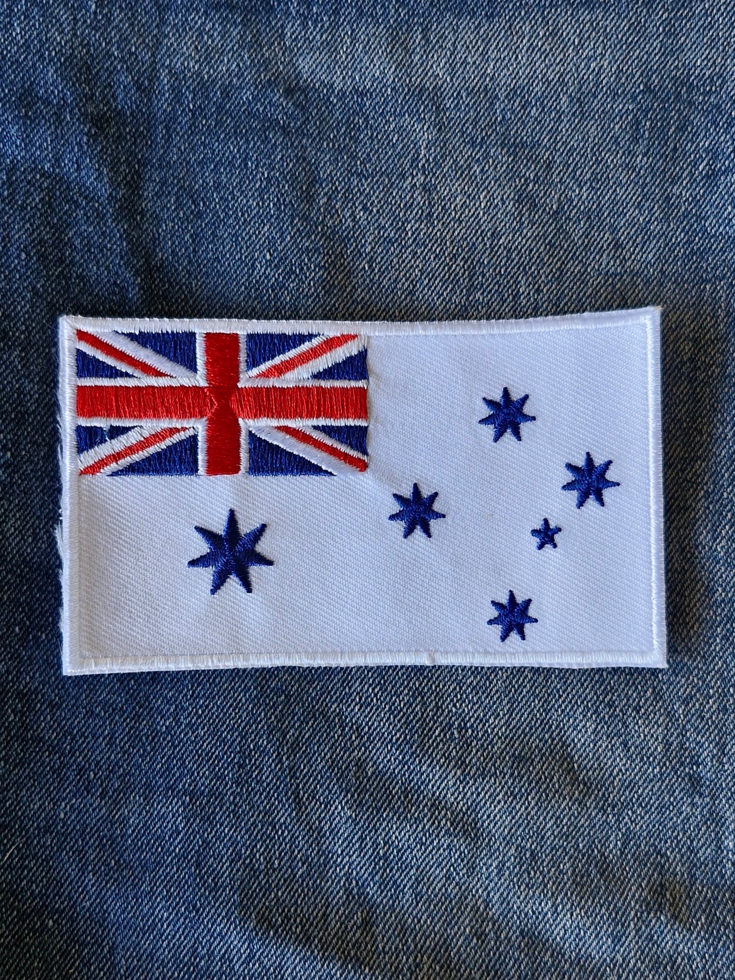 Australian Navy RAAF Airforce Ensign Roundel, Flag Iron On Embroidery Patch