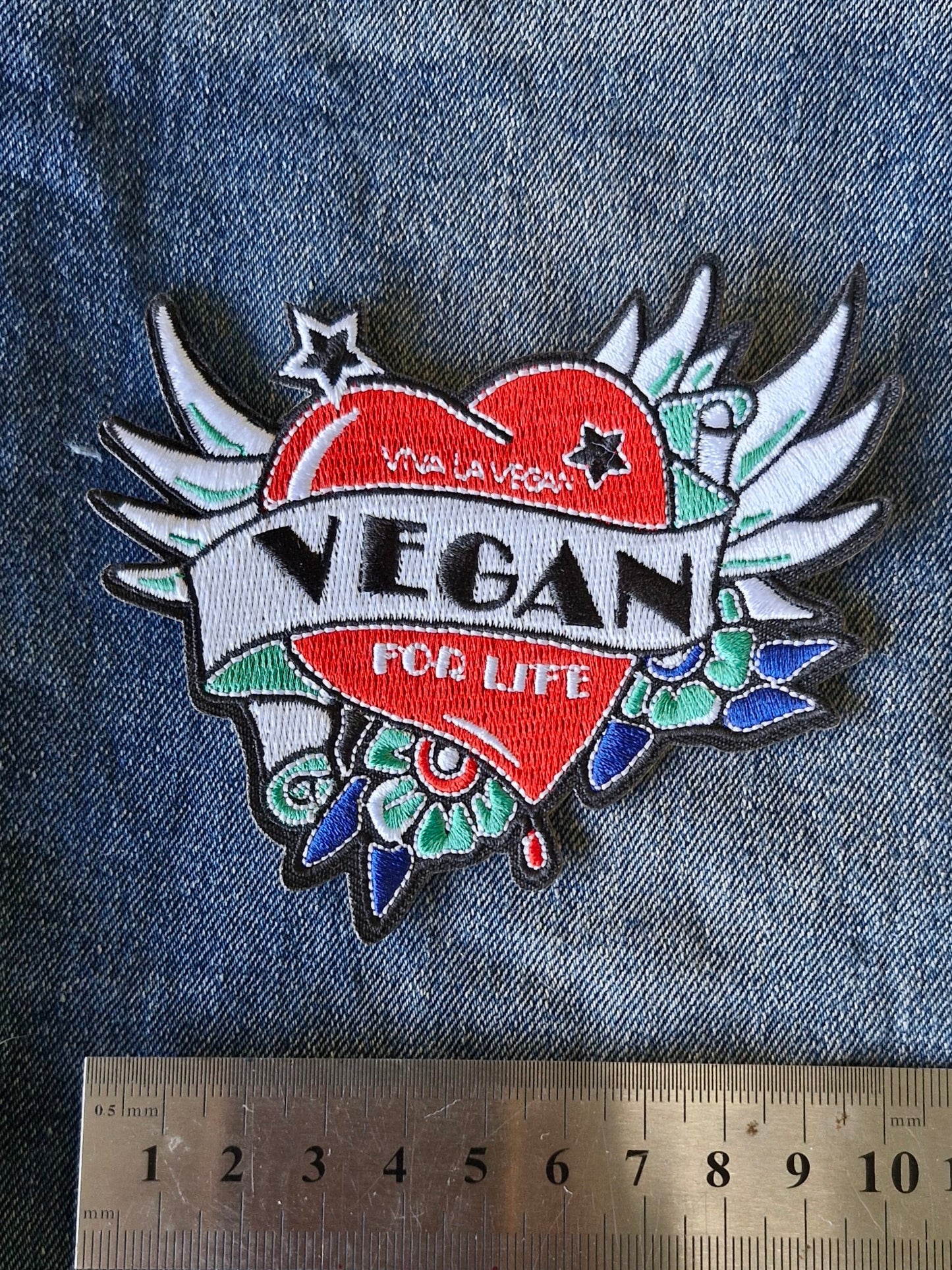 Vegan Still, Lifestyle, Diet Culture, Iron On Embroidery Patch