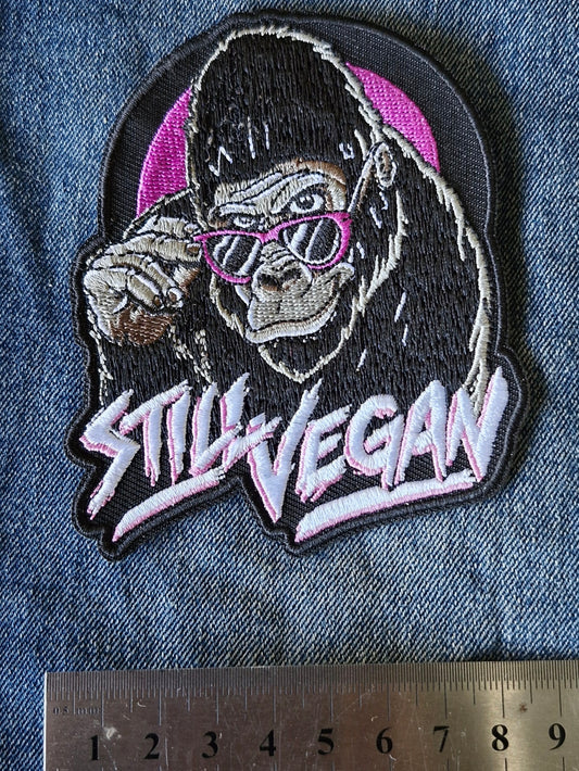 Vegan Still, Lifestyle, Diet Culture, Iron On Embroidery Patch