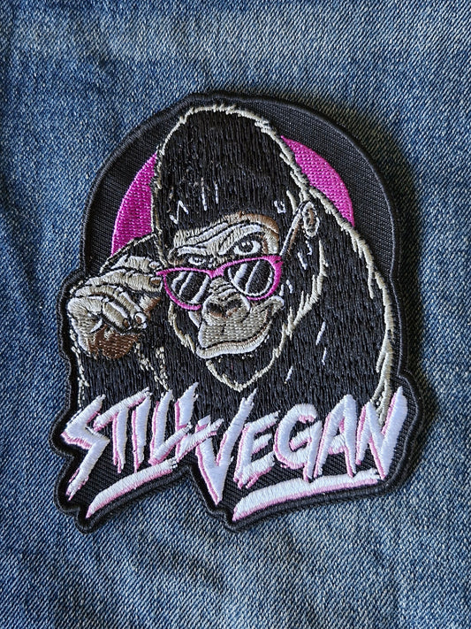 Vegan Still, Lifestyle, Diet Culture, Iron On Embroidery Patch