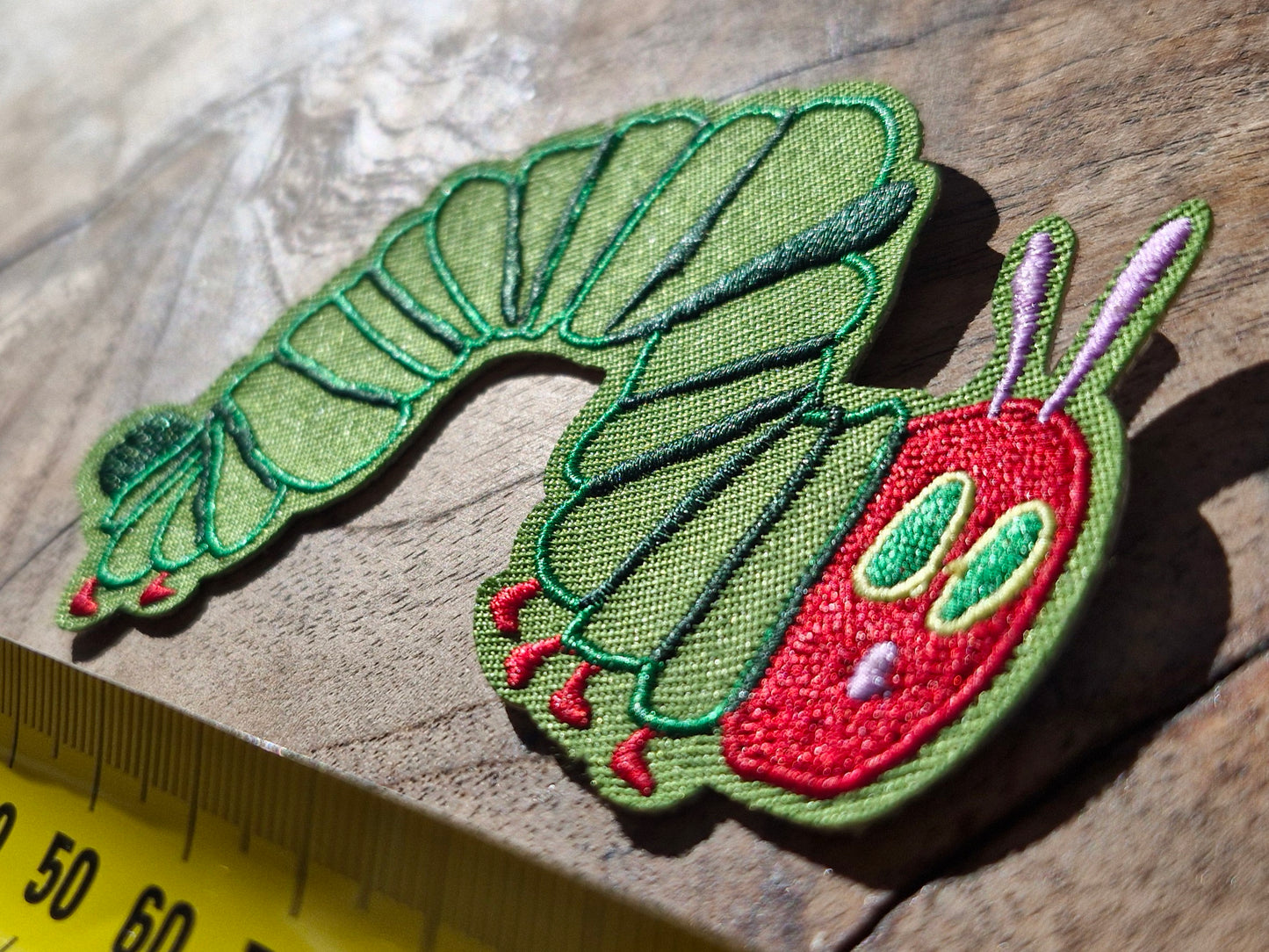 The Hungry Caterpillar, Kids Book Iron On Embroidery Patch