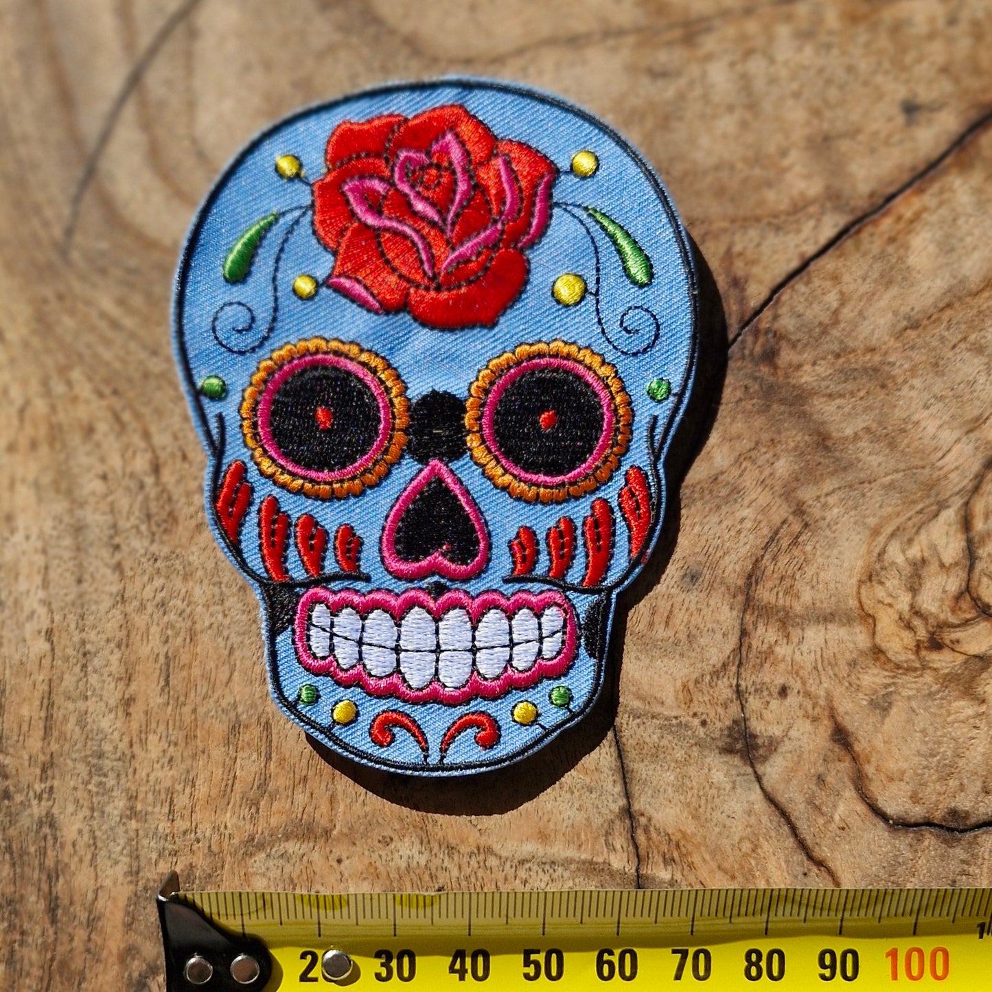 Mexico Sugar Skull, Day of the Dead, Calaveras, Dia de Muertos, Travel Destination Iron On Embroidery Patch