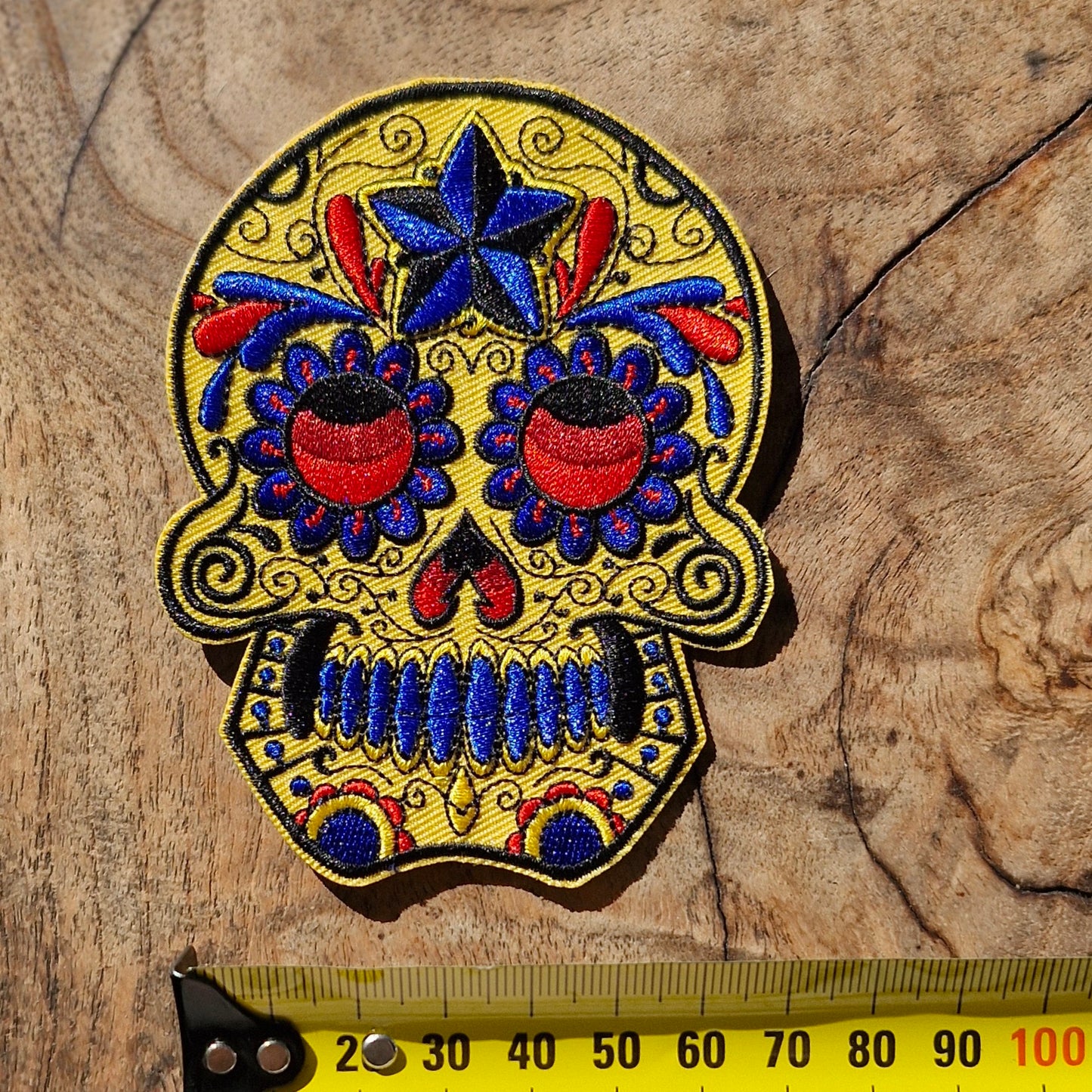 Mexico Sugar Skull, Day of the Dead, Calaveras, Dia de Muertos, Travel Destination Iron On Embroidery Patch