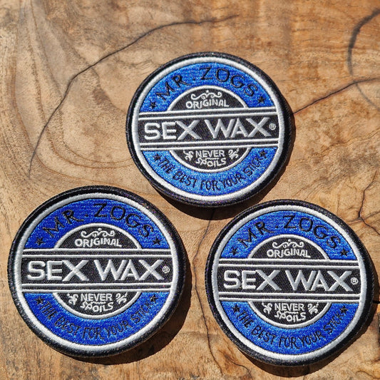 Sex Wax, Mr Zoggs, Surfboard Logo, Sport Iron On Embroidery Patch