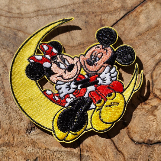 Mickey & Minnie Mouse - Disney, Kids Cartoon, Retro Iron On Embroidery Patch