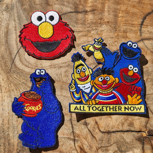 Sesame Street, Kids TV Series, Iron On Embroidery Patch