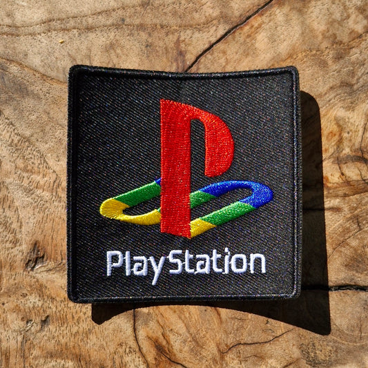 Playstation, Logo, Gamer Iron On Embroidery Patch