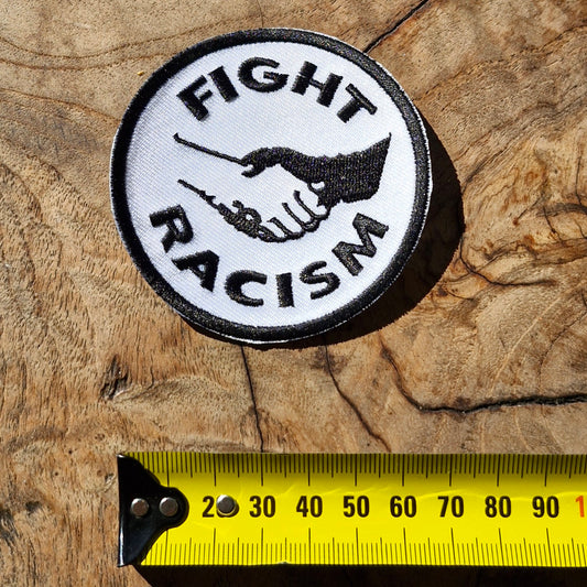 Fight Racism, Social, Cultural, Justice, Awareness, Iron On Embroidery Patch