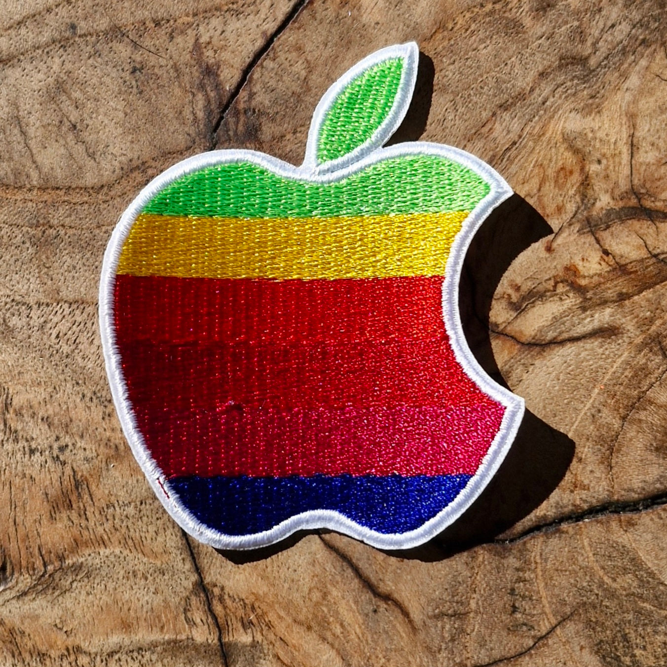 Apple, Logo, Retro Computer PC Iron On Embroidery Patch