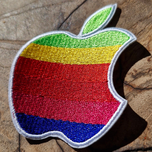 Apple, Logo, Retro Computer PC Iron On Embroidery Patch