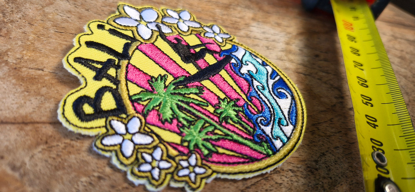 Bali, Indonesia, Travel Iron On Embroidery Patch Destination Souvenir Gift