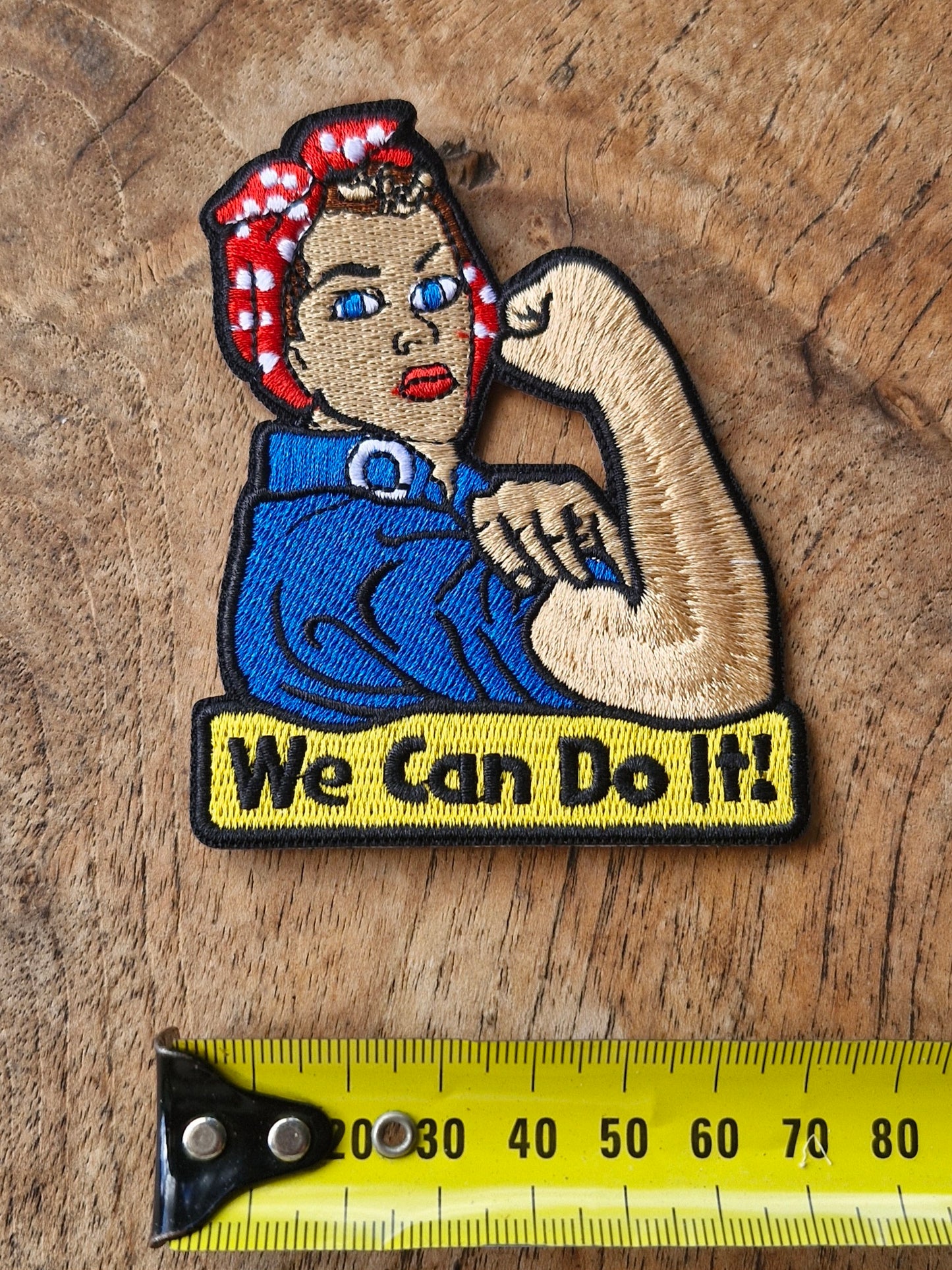 Rosie the Riveter - We Can Do It, Military WWII, Popculture, Iron On Embroidery Patch