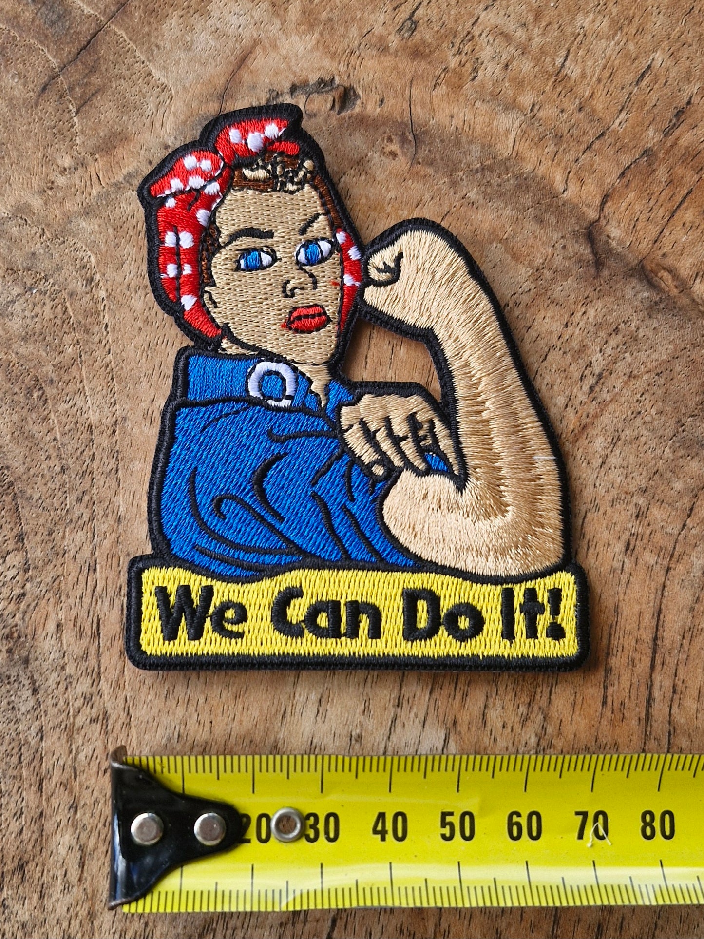 Rosie the Riveter - We Can Do It, Military WWII, Popculture, Iron On Embroidery Patch