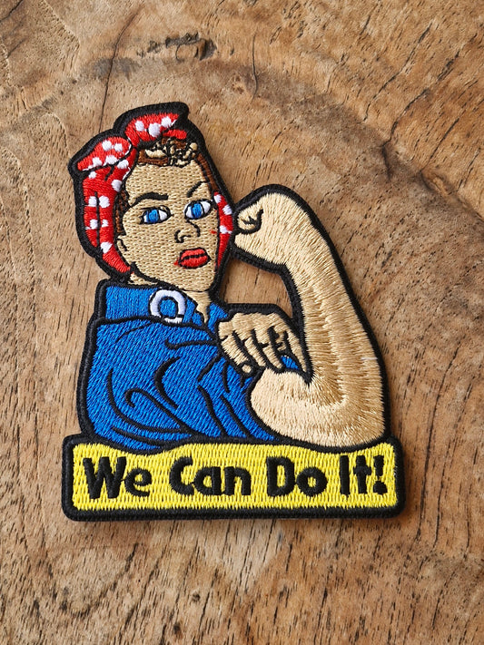 Rosie the Riveter - We Can Do It, Military WWII, Popculture, Iron On Embroidery Patch