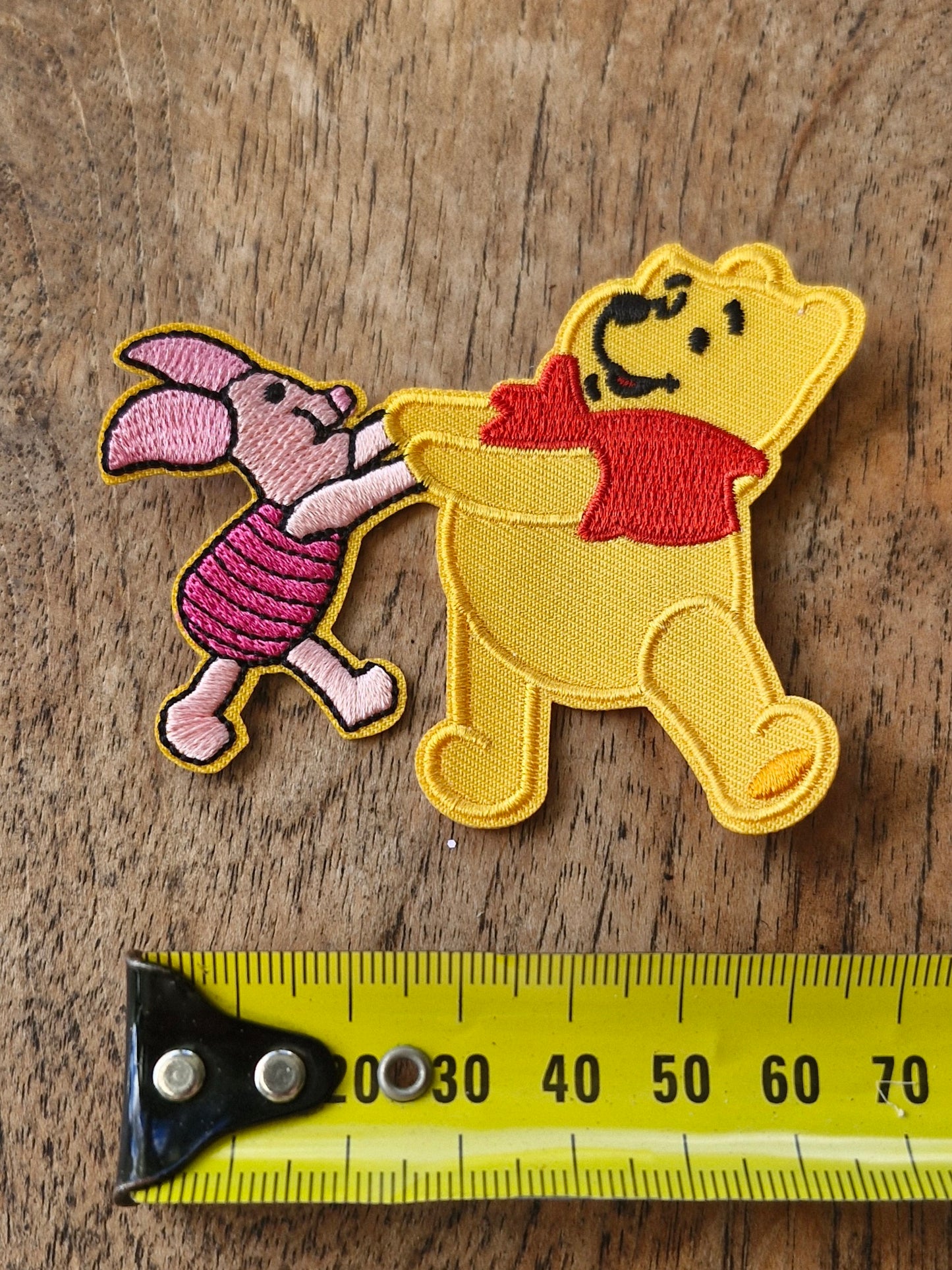 Winnie the Pooh & Piglet, Disney Kids Cartoon, Book, Iron On Embroidery Patch