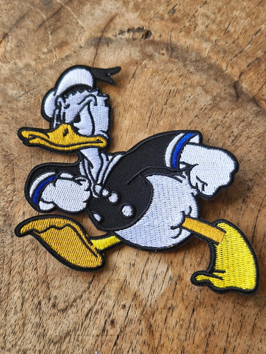 Donald Duck - Disney, Retro Cartoon Character, Iron On Embroidery Patch