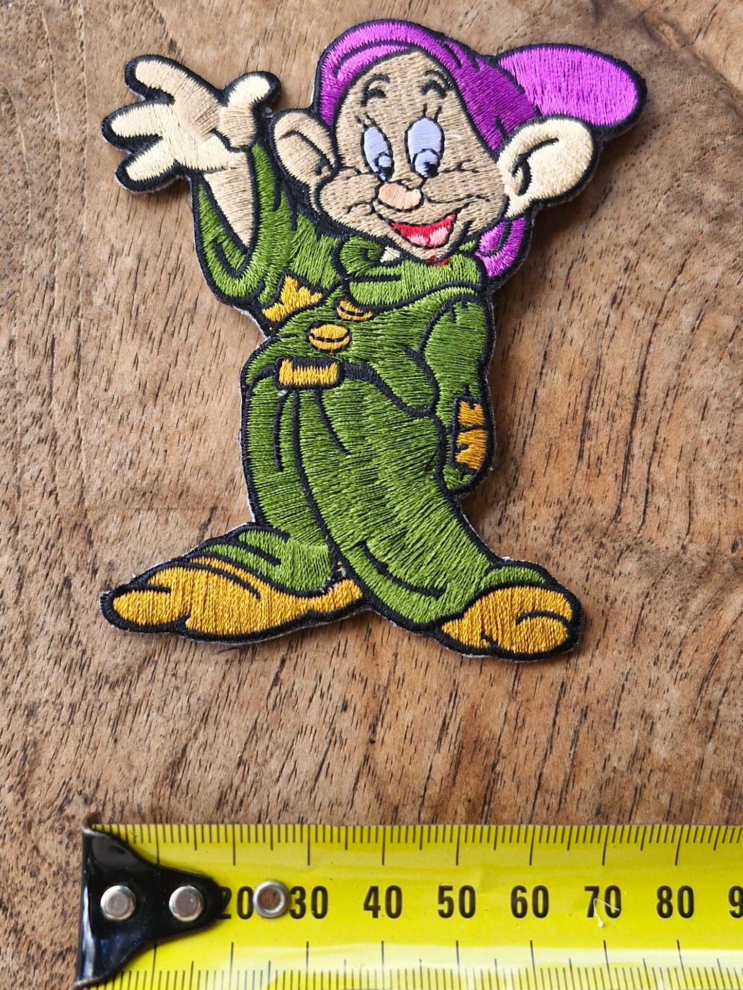 Dopey - Snow White and the Seven Dwarfs, Disney Anime, Cartoon Character, Fairy Tale, Iron On Embroidery Patch