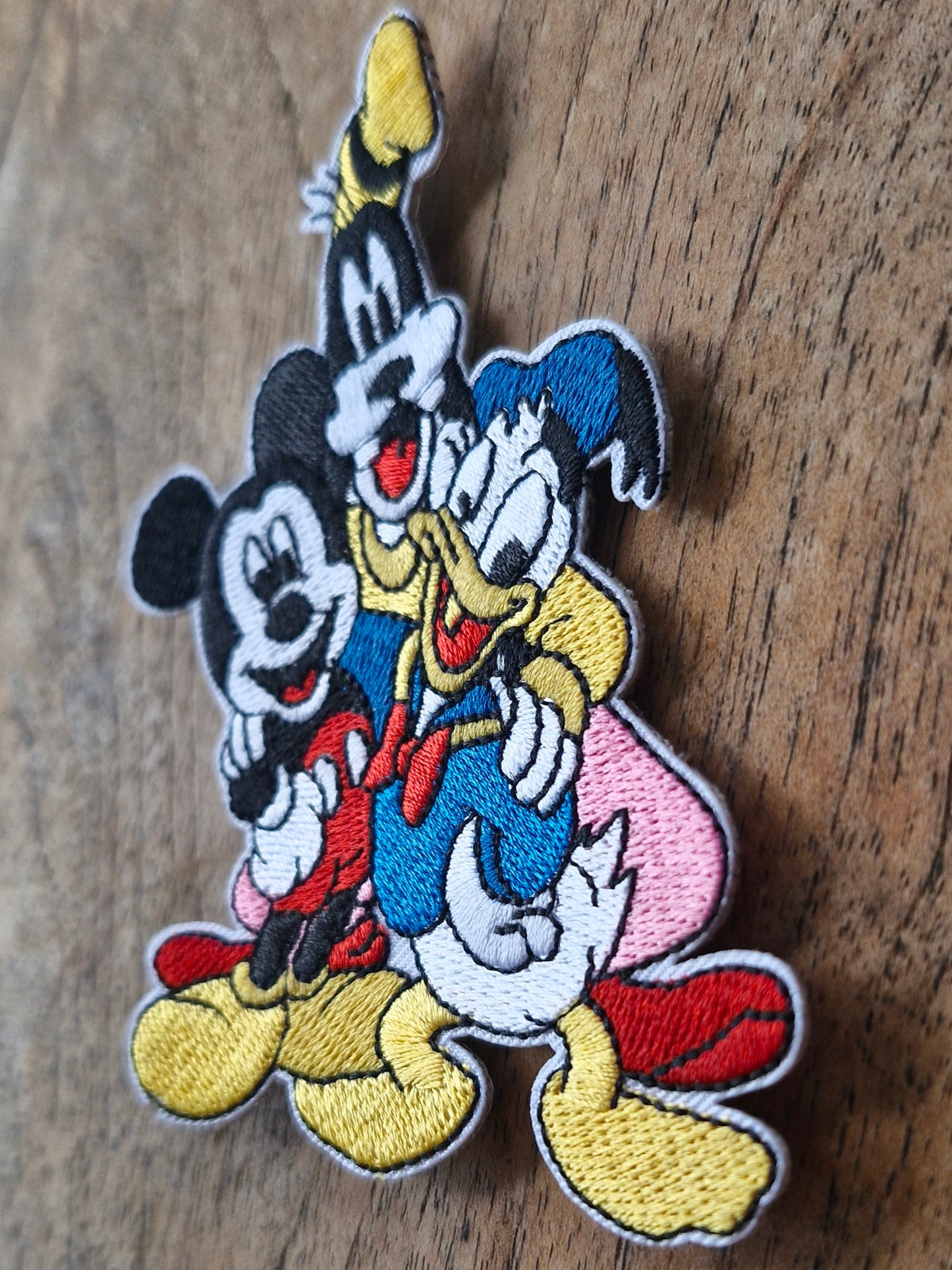 Mickey Mouse and Friends - Disney Trio, Kingdom Hearts, Cartoon, Retro Iron On Embroidery Patch