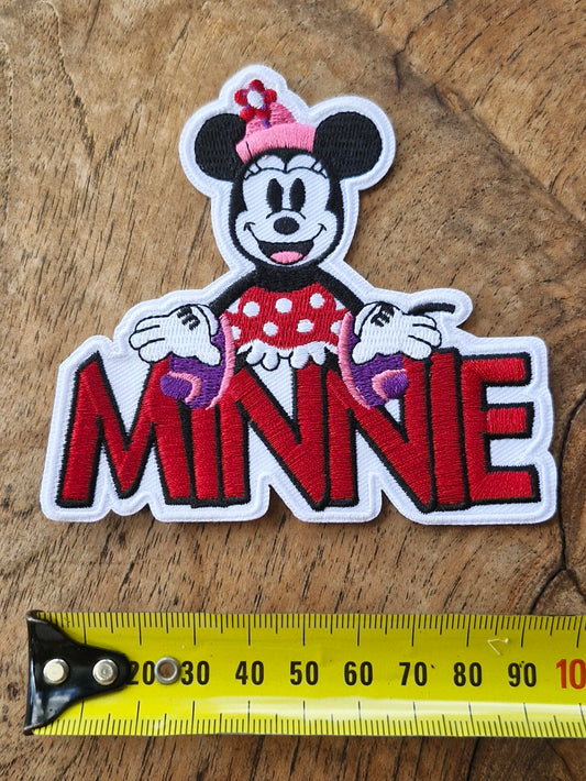 MINNIE, Minnie Mouse - Disney, Kids Cartoon, Retro Iron On Embroidery Patch