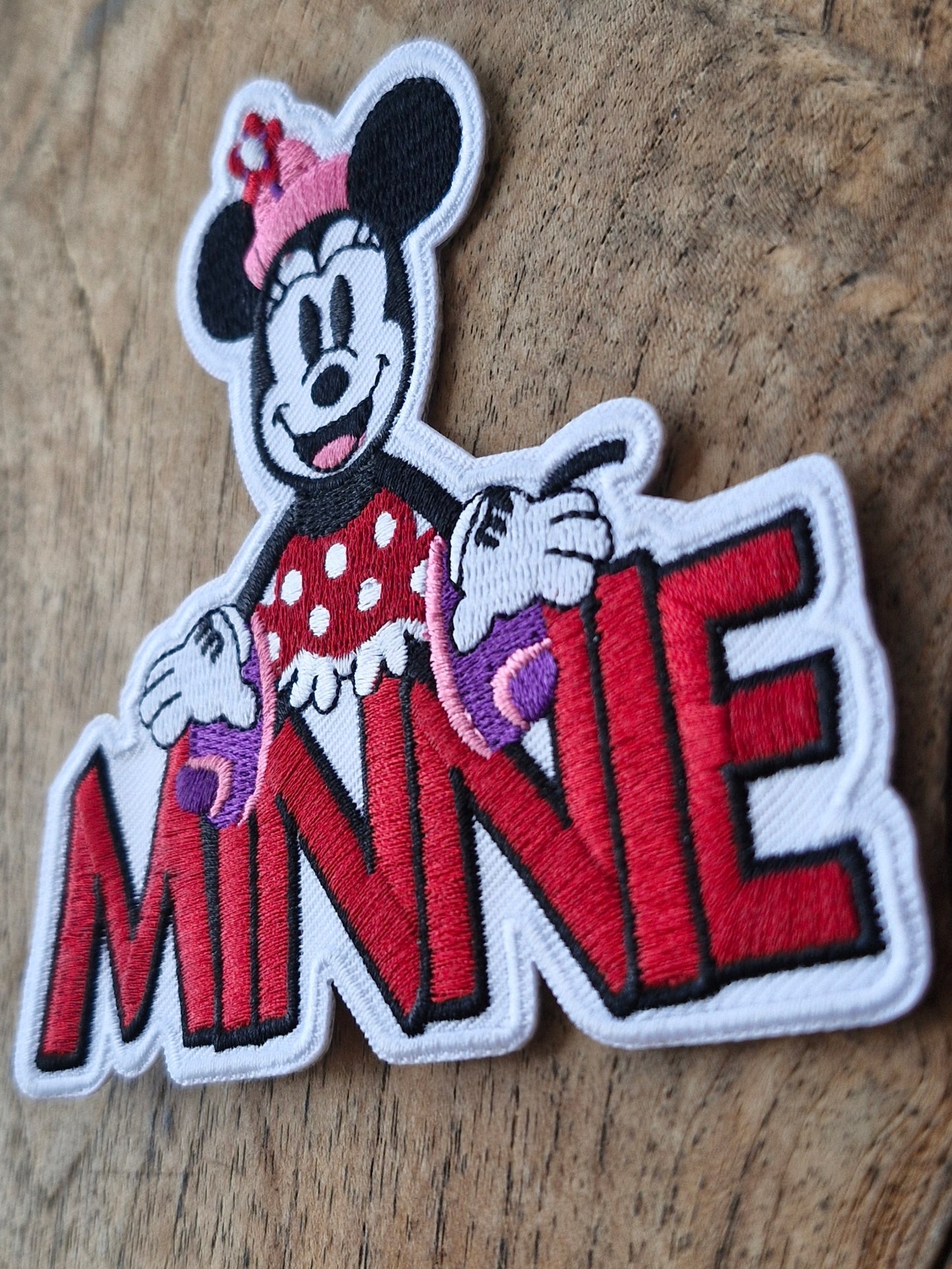 MINNIE, Minnie Mouse - Disney, Kids Cartoon, Retro Iron On Embroidery Patch