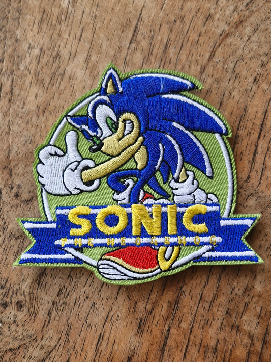 Sonic the Hedgehog - Sega, Video Game Iron On Embroidery Patch