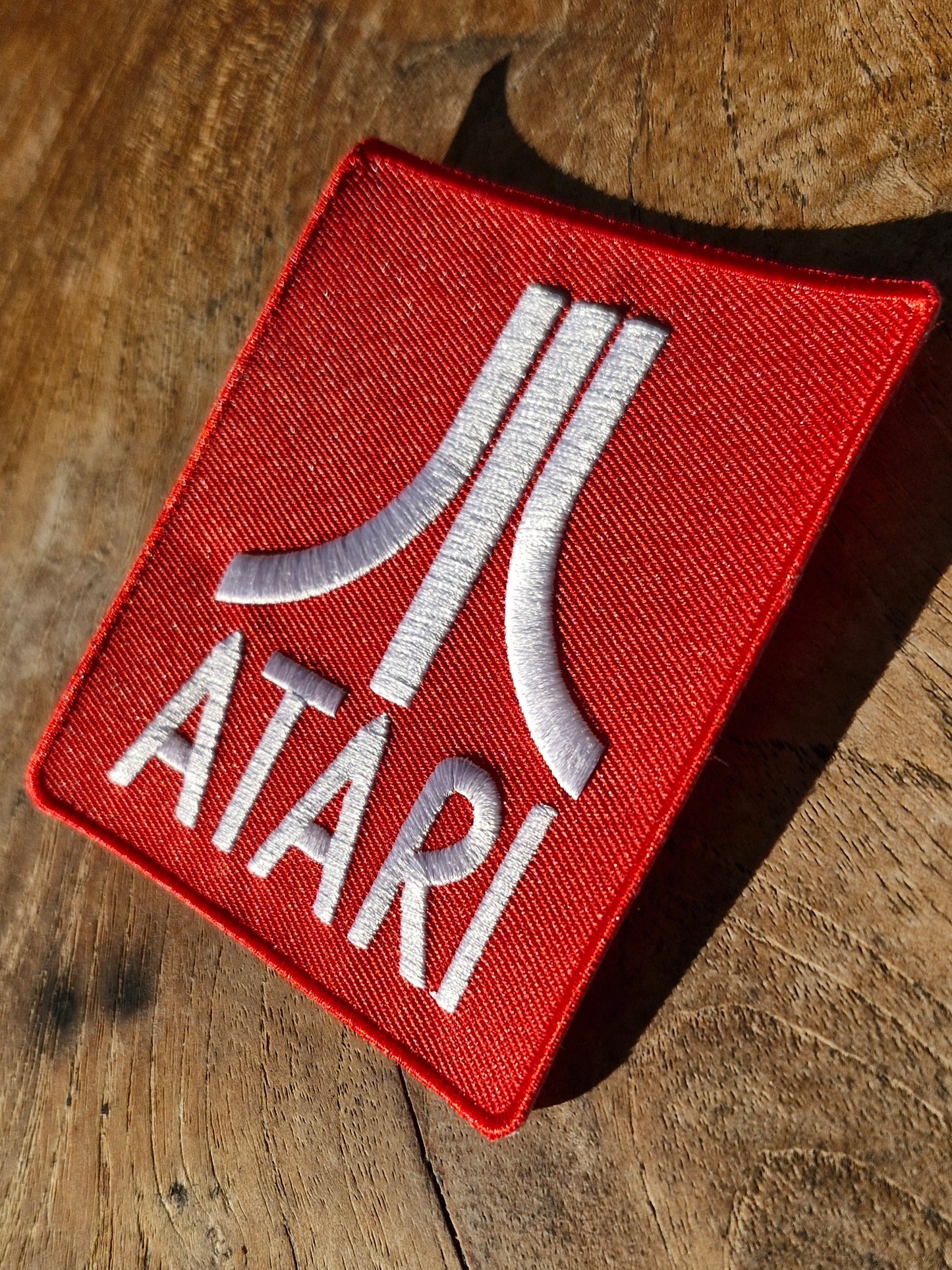 Atari Logo, Arcade Gamer Console Retro Iron On Embroidery Patch