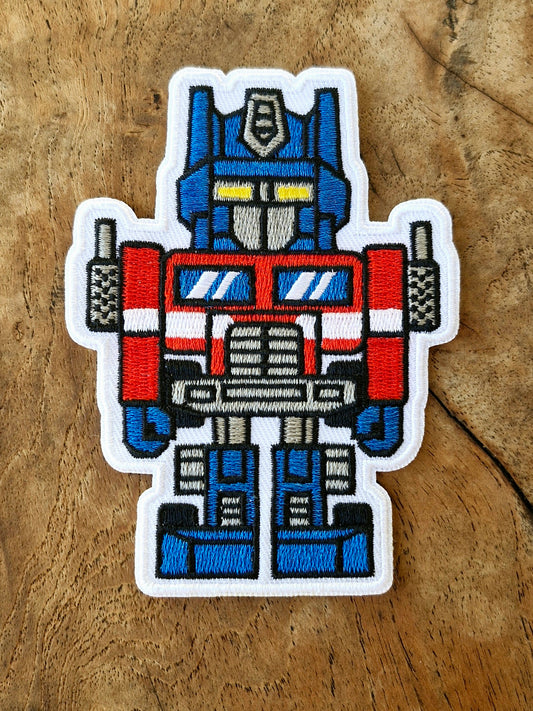 Optimus Prime - Transformers, Pixel Art, Comic, Movie, TV Series, Iron On Embroidery Patch
