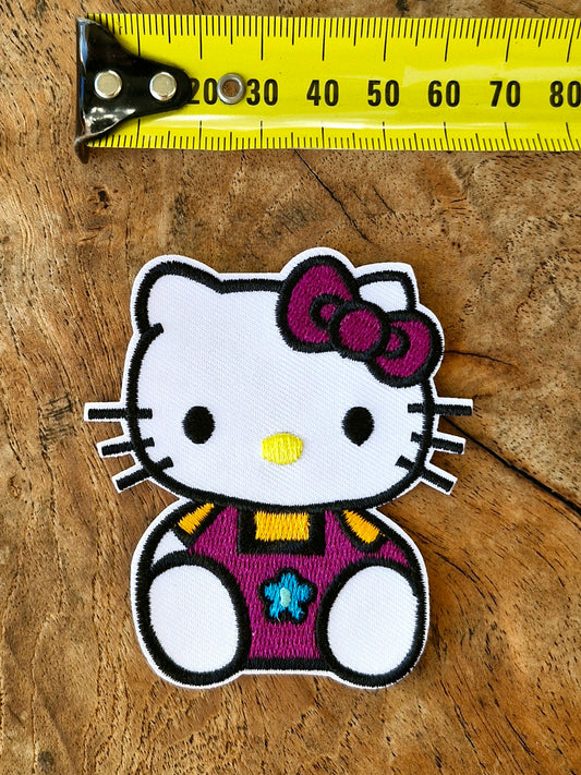 Hello Kitty, Kids Anime TV Series Cartoon Character, Iron On Embroidery Patch