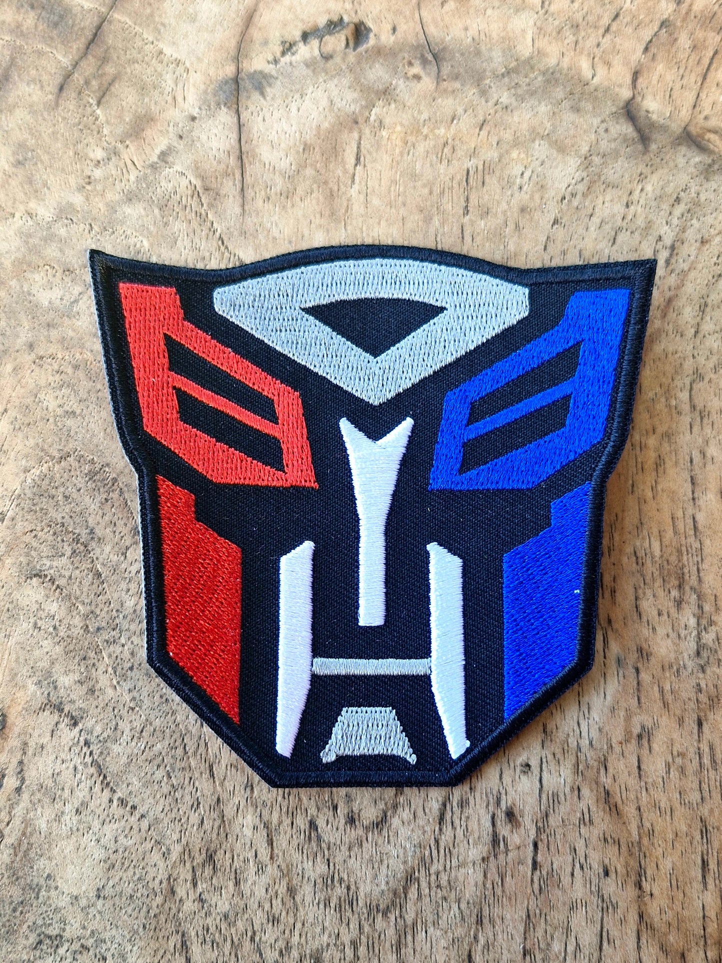 Autobots Optimus Prime Insignia - Transformers, Paramount Pictures, Comic, Movie, TV Series, Iron On Embroidery Patch