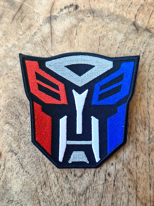 Autobots Optimus Prime Insignia - Transformers, Paramount Pictures, Comic, Movie, TV Series, Iron On Embroidery Patch