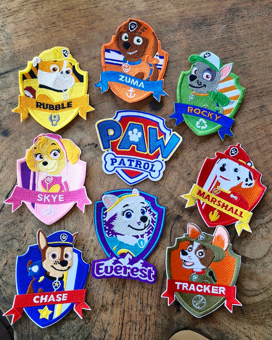 Paw Patrol, Kids Cartoon, TV Show, Iron On Embroidery Patch