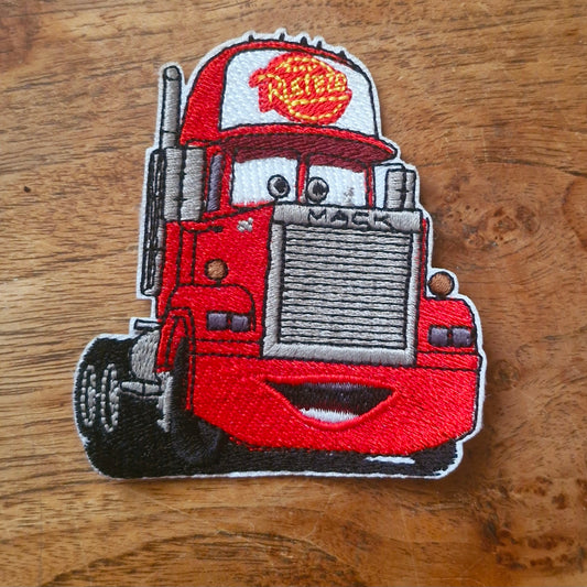 Mack, Cars Kids Cartoon Iron On Embroidery Patch