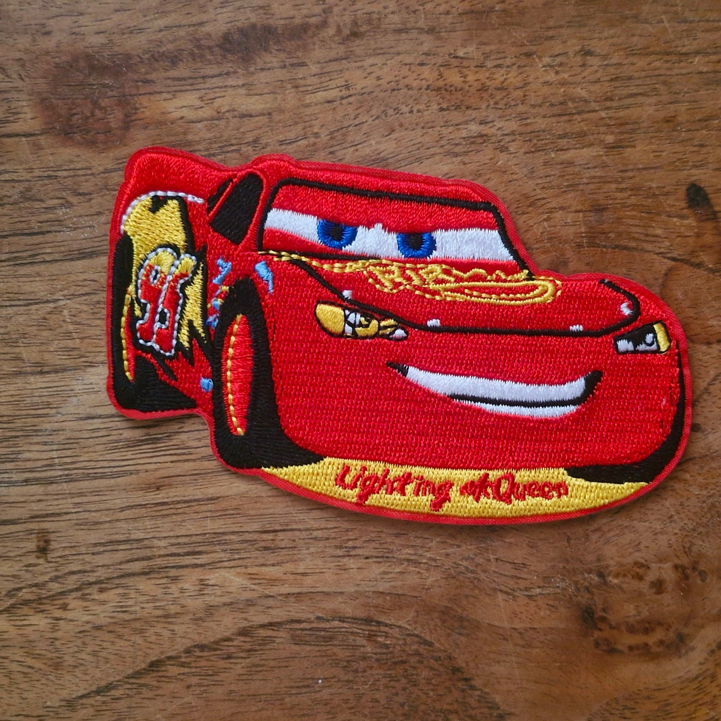 Lightning McQueen, Cars Kids Cartoon Iron On Embroidery Patch