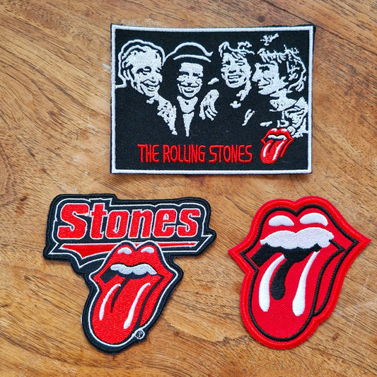 The Rolling Stones, British English Rock Music Band, Iron On, Adhesive Back, Embroidery Patch