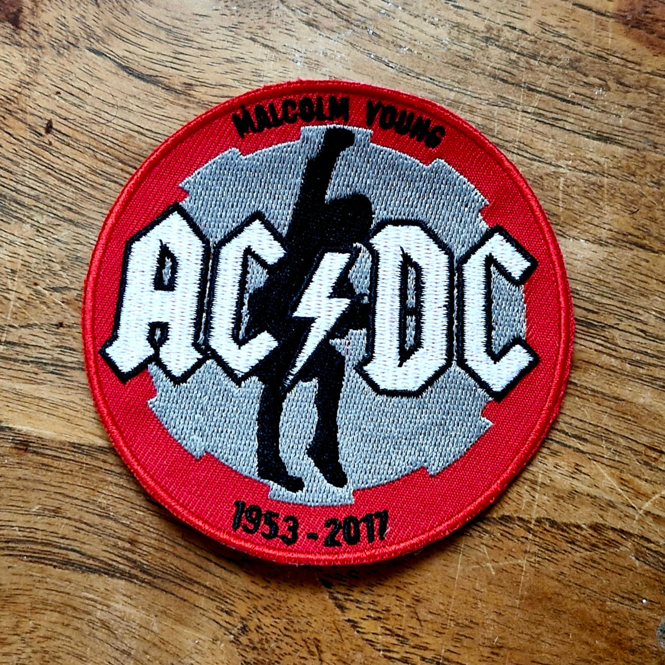 AC/DC, Rock n Roll Train, Australian Hard Rock Music, Iron On, Adhesive Back, Embroidery Patch