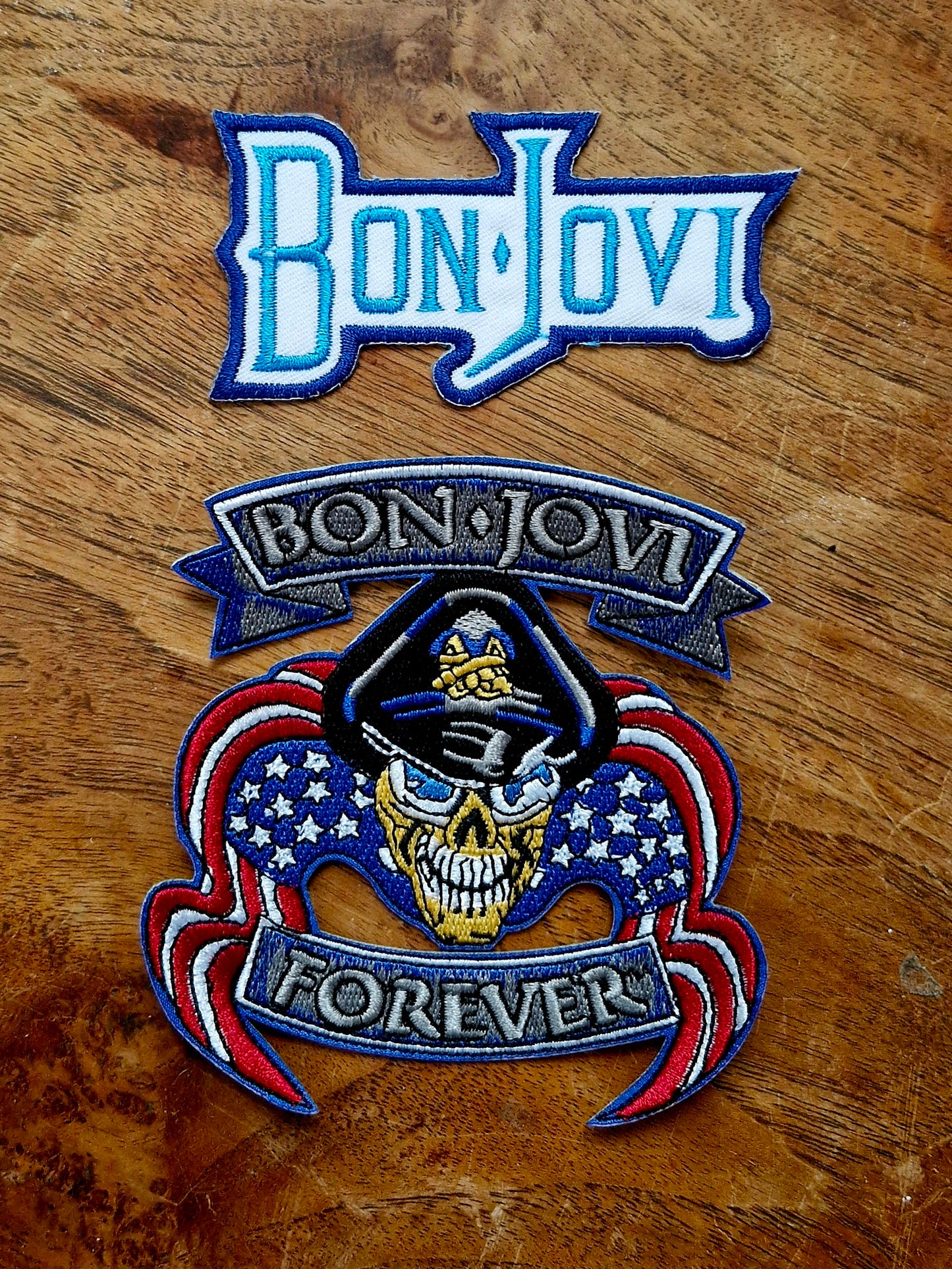 Bon Jovi, American Singer Songwriter Guitarist Rock Music, Iron On, Adhesive Back, Embroidery Patch