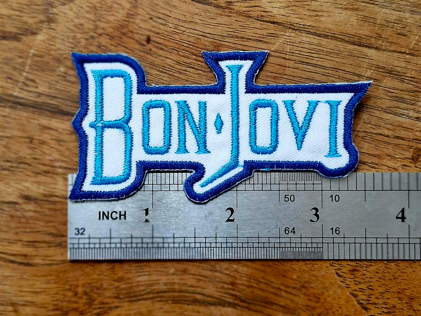 Bon Jovi, American Singer Songwriter Guitarist Rock Music, Iron On, Adhesive Back, Embroidery Patch
