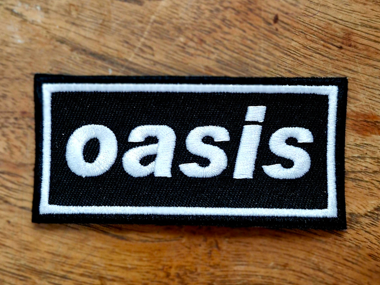 Oasis, British English Rock Music Band, Iron On, Adhesive Back, Embroidery Patch